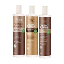 Kit Crespo Power Apice Shampoo, Condicionador e Gelatina