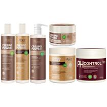 Kit Crespo Power Apice Tratamento Capilar Anti Porosidade Grande 6 Produtos Ph Control Vegano Kit Crespo Power Apice Tratamento Capilar Anti Porosidade Grande 6 Produtos Ph Control Vegano