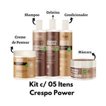 Kit Crespo Power Apice Tratamento Capilar Completo 05 Itens Kit Crespo Power Apice Tratamento Capilar Completo 05 Itens