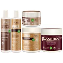 Kit Crespo Power Apse Anti Porosidade Capilar 5 Produtos Completo Com Mascara Ph Control 500g