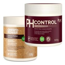 Kit Crespo Power Apse Creme De Pentear + Mascara Ph Control Anti Porosidade Capilar 500g