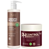 Kit Crespo Power Apse Gelatina Ativadora + Ph Control 500g Anti Porosidade Tratamento Capilar