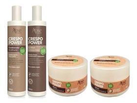 Kit Crespo Power Co Wash + Condic + 2 Másc. 100% Vegano Apice