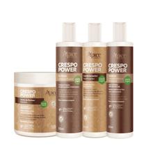 Kit Crespo Power - Co Wash, Condicionador, Creme e Gelatina - Apice Cosméticos