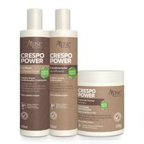 Kit Crespo Power - Co Wash, Condicionador e Creme de Pentear - Apse
