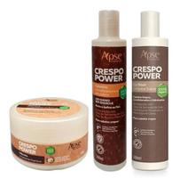 Kit Crespo Power Co Wash E Gelatina E Másc. 100% Vegano Apice