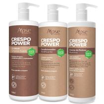 Kit Crespo Power com Shampoo, Co Wash e Condicionador Apice Cosmétics -3 Itens - Apse