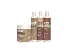 Kit Crespo Power Shampoo Condicionador Crm Pentear Gelatina