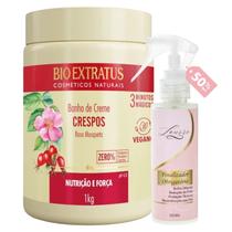 Kit Crespos 1 Banho 1L + Finalizador Obrigatório Lourre 120ml