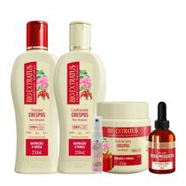 Kit Crespos 1 Shampoo 1 Condicionador 1 Banho 250ml + Óleo 40ml Bio Extratus + Presente Lourre 15ml Kit Crespos 1 Shampoo 1 Condicionador 1 Banho 250ml + Óleo 40ml Bio Extratus + Presente Lourre 15ml