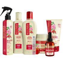Kit Crespos Completo 250ml 6 itens Bio Extratus + Presente Lourre 15ml