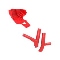 Kit Crf 230 Protetor De Quadro + Protetor De Motor Vermelho