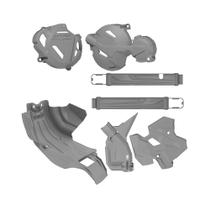 Kit Crf 250f Prot Quadro/ Motor/ Balança/Tampa Motor Cinza - Anker