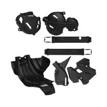 Kit Crf 250f Prot Quadro/ Motor/ Balança/Tampa Motor Preto