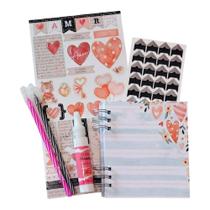 Kit Criativo Álbum de Fotos Dia dos Namorados Scrapbook Personalizado Faça Você Mesmo Presente Criativo e Exclusivo Kit Criativo Álbum de Fotos Dia dos Namorados Scrapbook Personalizado Faça Você Mesmo Presente Criativo e Exclusivo