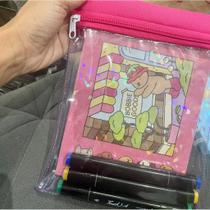 Kit Criativo Bobbie Goods com Bolsa + Livro Ilustrado + 3 Canetas Coloridas Presente Exclusivo