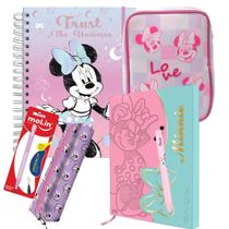 Kit Criativo Minnie DAC com Agenda, Caderno e Estojos Kit Criativo Minnie DAC com Agenda, Caderno e Estojos