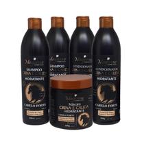 Kit Crina E Cauda (2 Shampoo, 2 Condicionador e 1 Máscara) Maycrene