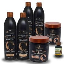 Kit Crina e Cauda 2Shampoo+2Condicionador+2Mascaras+ 1Oleo Crina e Cauda