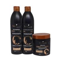 Kit Crina E Cauda Cabelos Mais Fortes 3x500ml Maycrene