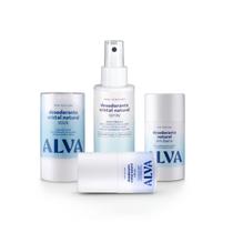 Kit Cristal Natural Alva: Desodorante Sem Perfume 12 Horas de Proteção 4 Versões Kit Cristal Natural Alva: Desodorante Sem Perfume 12 Horas de Proteção 4 Versões