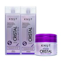 Kit Cristalização dos Fios Shampoo + Cond + Mascara Cristal Knut
