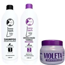 Kit Cristalização Matizadora Juzy 1l+ Matizador Violeta 250g Mairibel