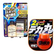 Kit Cristalizador de Vidros Soft 99 Big Glaco + Removedor de Manchas Soft Glass Refresh