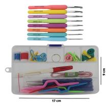 Kit Crochê Completo 16 Agulhas Soft + Acessórios Premium