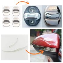 Kit Cromado Filete Retrovisores E Capas Batente Porta Gm Cruze G2 2017 2018 2019 2020 2021 2022 2023