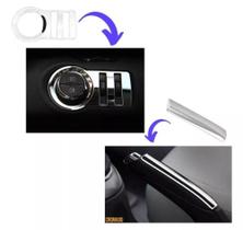 Kit Cromado Freio E Interruptor 2 Botões Farol Chevrolet Onix Spin Tracker Prisma Cobalt Cruze