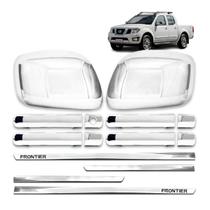 Kit Cromado Frontier 2008/2016 Retrovisor + Maçaneta + Friso Inf Slim Kit Cromado Frontier 2008/2016 Retrovisor + Maçaneta + Friso Inf Slim