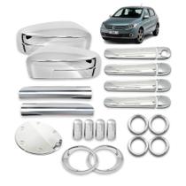 Kit Cromo Gol G5 2008 A 2012 Retrovisor + Friso Lateral Slim