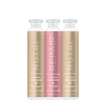 Kit Cronograma Ampolas Jacques Janine Hidratação Intensa (3 produtos)