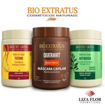 Kit Cronograma Bio Extratus 1kg Queravit Tutano Jaborandi