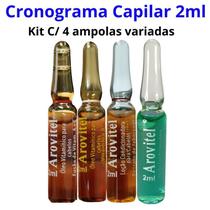 Kit Cronograma capilar 4 ampolas 2ml variadas
