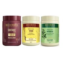 Kit cronograma capilar Bio Extratus 1kg (Shitake, Jaborandi, Tutano) Kit cronograma capilar Bio Extratus 1kg (Shitake, Jaborandi, Tutano)