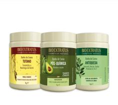 Kit Cronograma Capilar Bioextratus 3 Máscaras 1kg (Jaborandi, Tutano, Pós quimica) Kit Cronograma Capilar Bioextratus 3 Máscaras 1kg (Jaborandi, Tutano, Pós quimica)