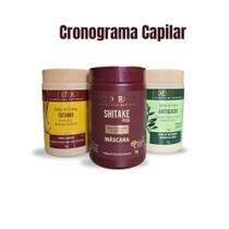 Kit Cronograma Capilar Bioextratus 3 Máscaras 1kg (Jaborandi, Tutano, Shitake)