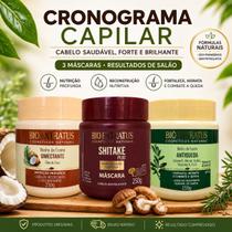 Kit Cronograma Capilar BioExtratus 3 Máscaras 250g Reconstrução, Nutrição e Hidratação Antiqueda Kit Cronograma Capilar BioExtratus 3 Máscaras 250g Reconstrução, Nutrição e Hidratação Antiqueda
