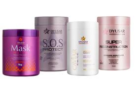 Kit Cronograma Capilar Blond Para Loiros 4 Máscaras Dyusar Kit Cronograma Capilar Blond Para Loiros 4 Máscaras Dyusar