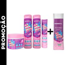Kit Cronograma Capilar Bubbaloom Tutti-Frutti c/ 4 itens + Sabonete íntimo Bubbaloom - Bioinnova