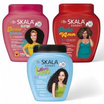 Kit Cronograma Capilar Creme de Tratamento Para Cacheadas + Cacheadas Kids Skala