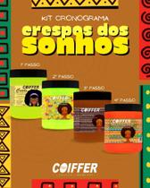 kit cronograma capilar crespos dos sonhos coiffer 4 mascaras de 500g
