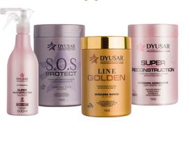 Kit Cronograma Capilar De 3 Máscaras E Queratina Da Dyusar Kit Cronograma Capilar De 3 Máscaras E Queratina Da Dyusar