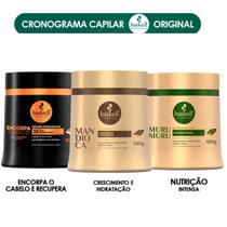 Kit Cronograma Capilar Encorpa Cabelo Mandioca Murumuru 500g