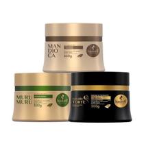Kit Cronograma capilar Haskell 300g (Cavalo Forte/ Mandioca /Murumuru)
