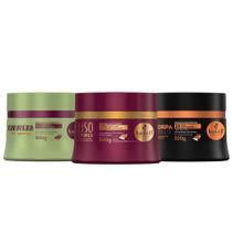Kit Cronograma Capilar Haskell Liso Com Força + Bananeira + Encorpa 300g Kit Cronograma Capilar Haskell Liso Com Força + Bananeira + Encorpa 300g