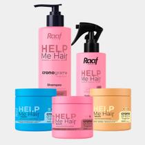 Kit Cronograma Capilar Help Me Hair Hidratação Nutrição Reconstrução Raaf Cosmetics