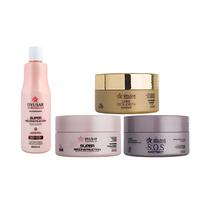 Kit Cronograma Capilar + Leave-in 500ml Dyusar Cosméticos Kit Cronograma Capilar + Leave-in 500ml Dyusar Cosméticos